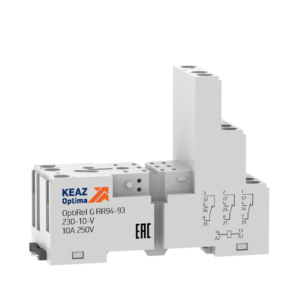 Розетка для реле OptiRel G RR94-94-230-7-V, 10 шт