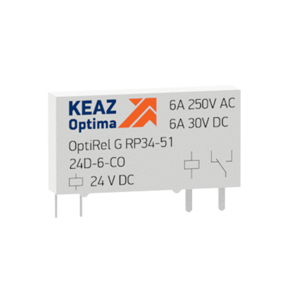 Реле промежуточное OptiRel G RP34-51-60D-6-CO-G, 30 шт