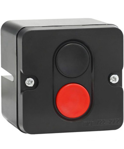ПКЕ 722 У2, 10А, 660В, чёрный и красный цилиндр, накладной, IP54  (ЭТ)