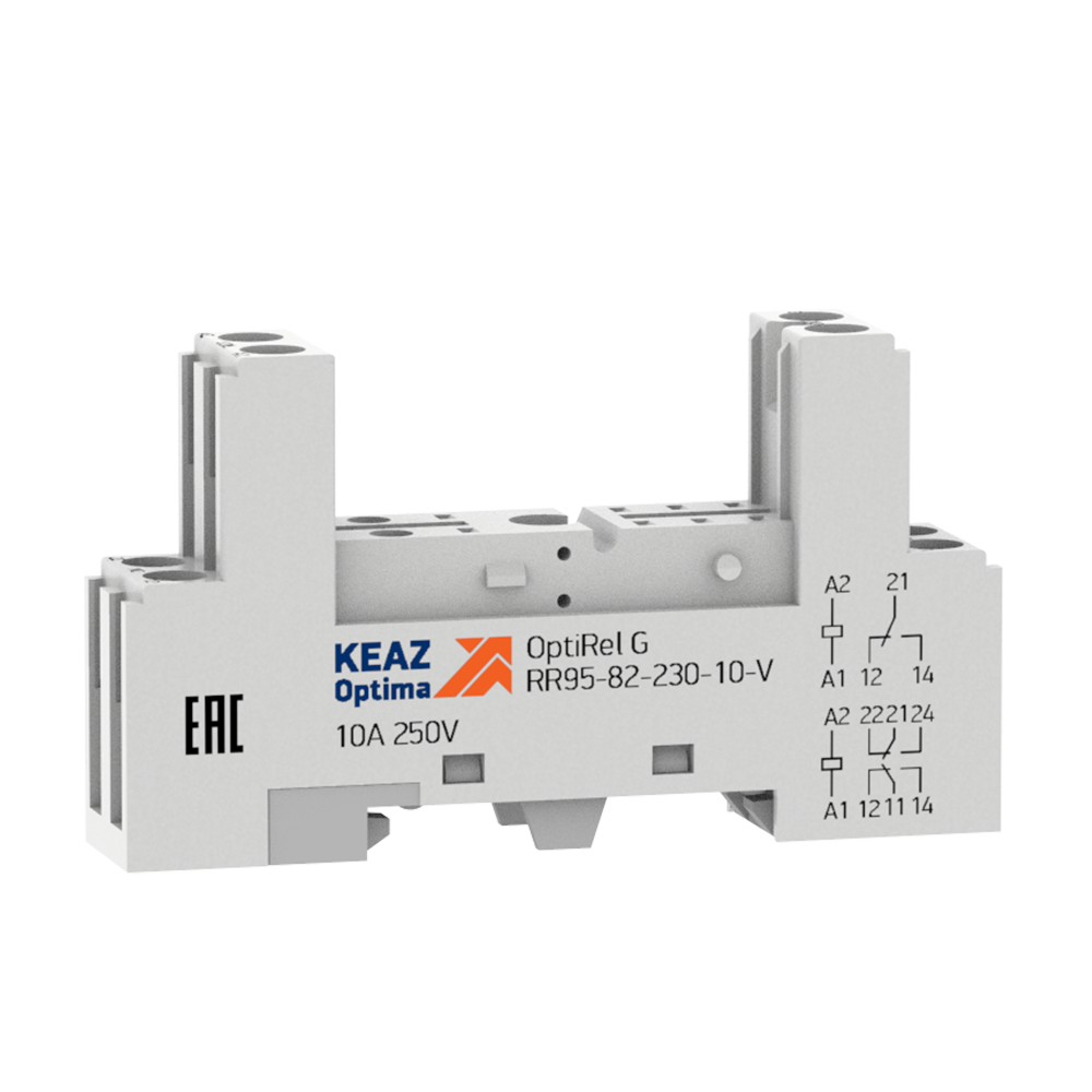 Розетка для реле OptiRel G RR95-82-230-10-V, 10 шт