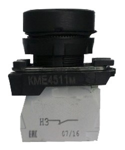 КМЕ 4611м УХЛ2, красный, 1но+1нз, цилиндр, IP65, выключатель кнопочный (ЭТ)