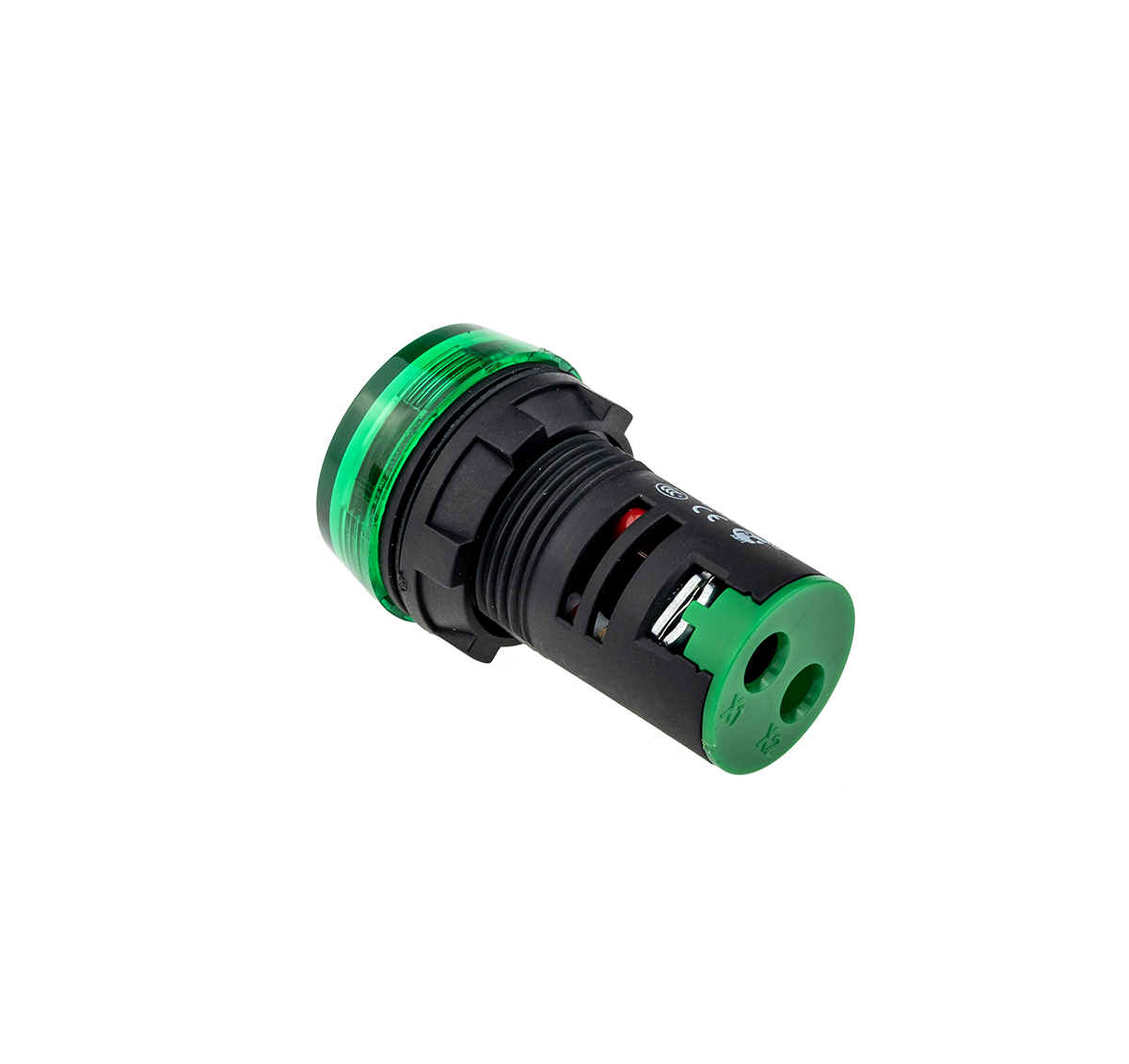 Сигнальная LED лампа, зеленый, 380V AC IP65