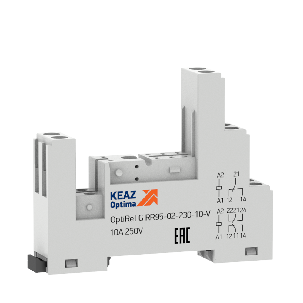 Розетка для реле OptiRel G RR95-02-230-10-V, 10 шт