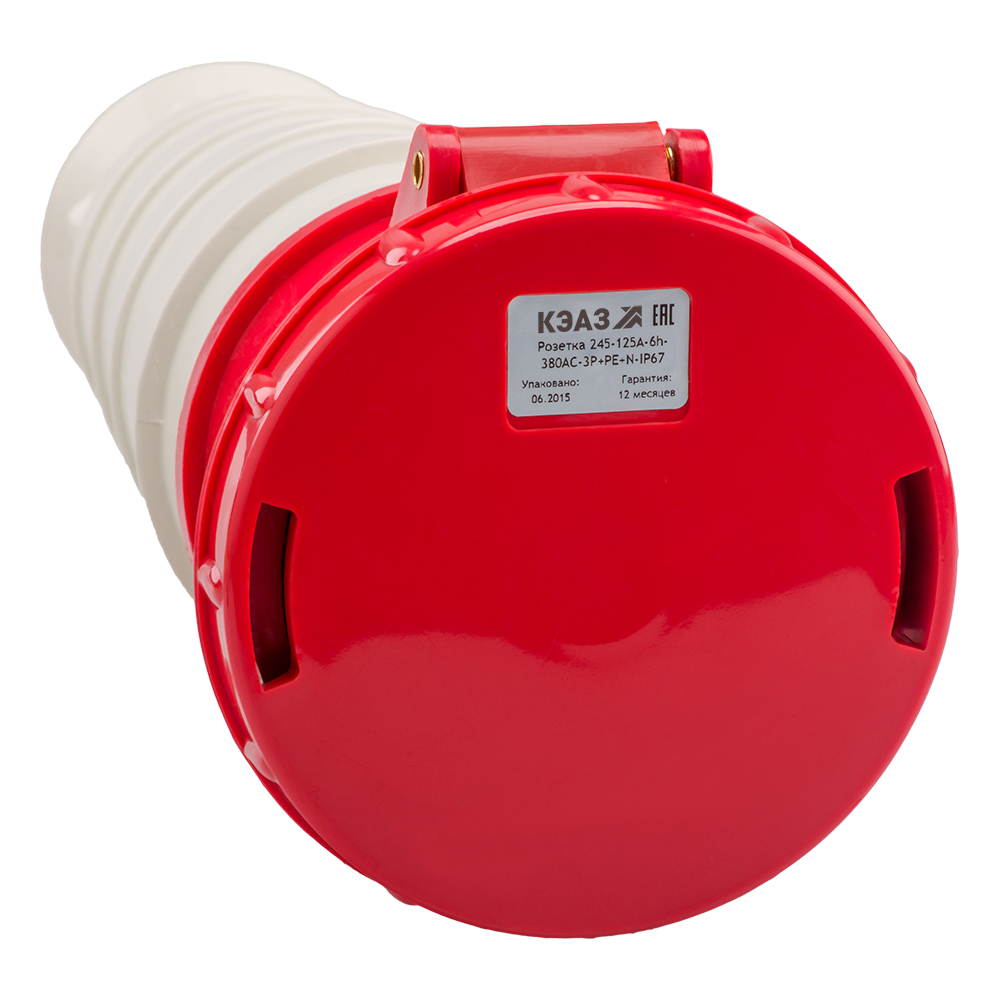 Розетка кабельная 245-125А-6h-380AC-3P+PE+N-IP67, 2 шт