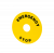 Табличка "Emergency Stop" 90мм (уп. 2 шт.)