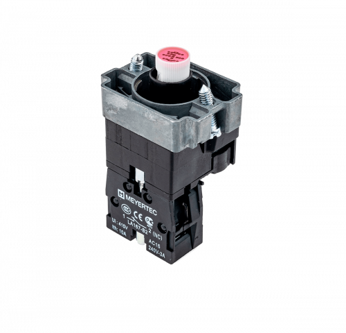 Основание с подсветкой 1NC красный 220V, металл