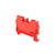 Клемма пружинная проходная, 2.5 мм², красная
