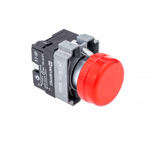 Сигнальная лампа красный, 220V AC/DC