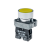 Кнопка плоская желтая, 1NO, металл
