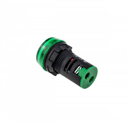 Сигнальная LED лампа, зеленый, 380V AC IP65