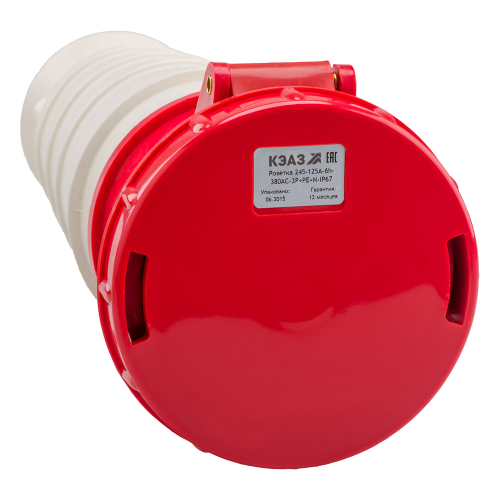 Розетка кабельная 245-125А-6h-380AC-3P+PE+N-IP67, 2 шт